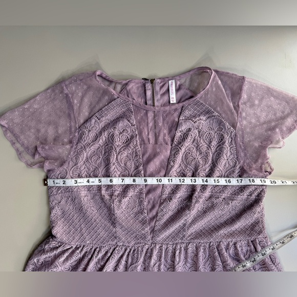 Xhilaration Fairy Goth Lace Cocktail Dress Violet Purple Y2K Women’s XXL - Picture 6 of 16
